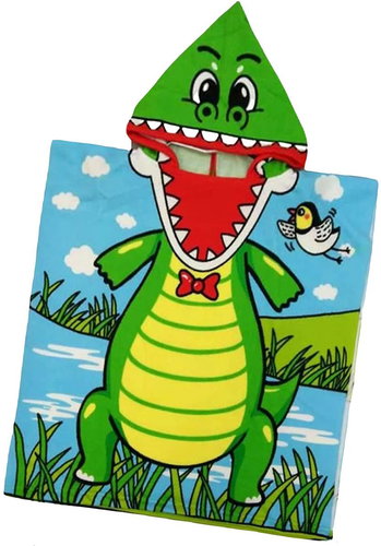 Excellent Baby poncho 60 × 120 cm - Crocodile - Children's Bath Towel - Main image