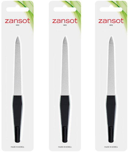 ZANSOT Safírový pilník na nehty 16 cm, 3 ks - Nail File - Main image