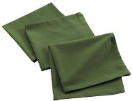 D ouceur d'intérieur Bavlněné ubrousky Mistral, recyklovaná bavlna, 3 ks, zelené - Napkins