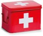 ZELLER Lékarnička kovová červená 22 × 16 × 16 cm - First-Aid Kit 