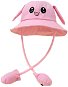 For Kids Letní klobouček s pohyblivými ušima, růžový - Children's Hat