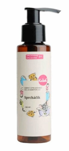 KVIEK Jemný detský sprchový gél a šampón 2 v 1 Sprcháčik 100 ml Hlavný obrázok KVIEK Jemný detský sprchový gél a šampón 2 v 1 Sprcháčik 100 ml - Detský sprchový gél - Hlavný obrázok