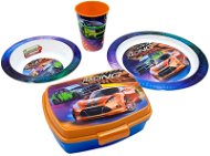 Excellent Dětská jídelní souprava + svačinový box Racing car - Children's Dining Set