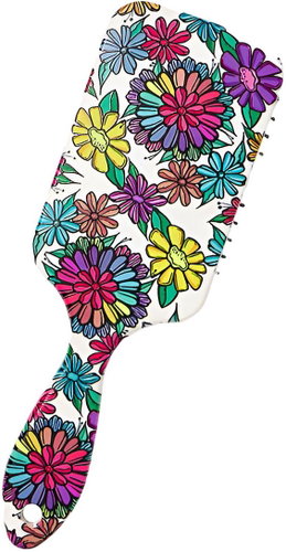 Excellent Hair Brush - Colourful Flowers - Hair Brush - Main image