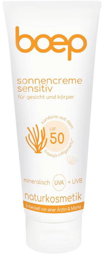 BOEP Natural Sunscreen Sensitive SPF 50 100 ml - Sunscreen - Main image