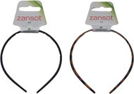 ZANSOT Plastic hairband 0,7 cm matt black + turtle - Hairband