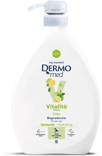 DERMOMED Bagnodoccia Vitalitá sprchový gel limeta 1 l - Shower Gel - Main image