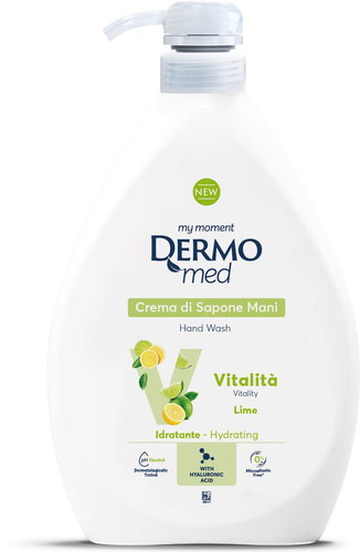 DERMOMED Sapone Vitalitá mýdlo na ruce limeta 1 l - Liquid Soap - Main image