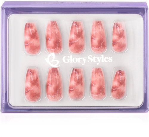 GloryStyles Marble Nail Stickers 30 pcs - False Nails - Main image