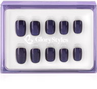 GloryStyles Stick-on nails dark blue 30 pcs - False Nails