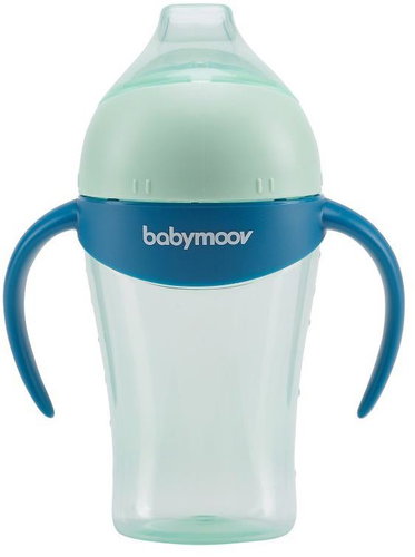 Babymoov Non-drip cup with handles 180 ml Azur - Baby cup - Main image