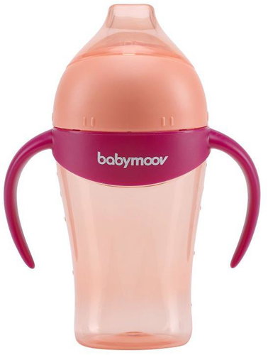 Babymoov Nekapající hrníček s úchyty 180 ml Peach - Dětský hrnek - Hlavní obrázek