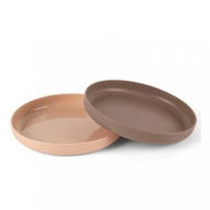 Dantoy Tiny Bio talíře Nude / Mocca 2 ks 0 m+ - Dětský talíř