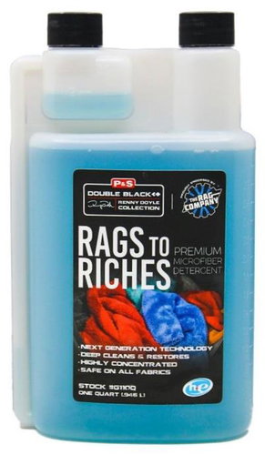 P&S Double Black Rags to Riches Detergent - mosószer mikroszálas anyagokhoz, 946 ml - Mosógél - Fő fotó