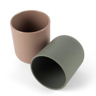 Dantoy Tiny Bio Cups Olive/Mocca 2 pcs 0 m+ - Baby cup