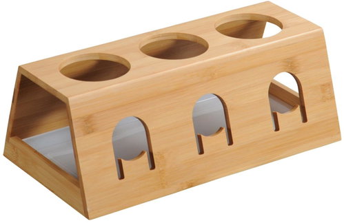 Kesper Bottle stand with drip tray 32 × 17,5 × 12 cm, bamboo - Bottle Dripper - Main image