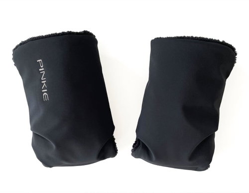 Pinkie Softshell Gloves for Stroller Black - Pushchair Gloves - Main image