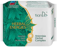 TIANDE Herbal Energies Super Thin Menstrual Pads with Artemisia Herbal Complex 8 pcs - Sanitary Pads