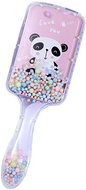 Excellent Kartáč na vlasy fialový panda s kuličkami - Hair Brush