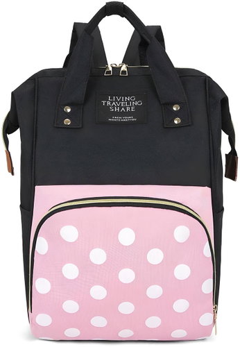 Excellent Waterproof changing bag for mothers with polka dots - Bright - Nappy Changing Bag - Main image
