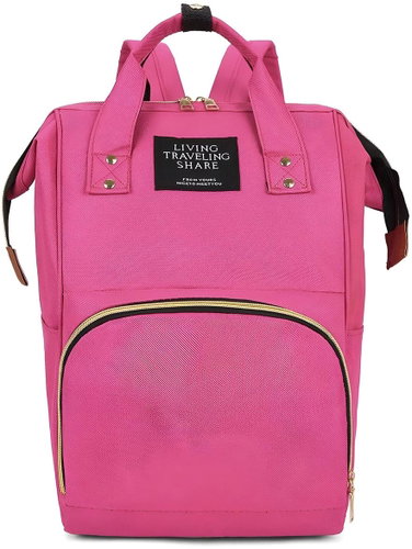 Excellent Waterproof Changing Backpack for Mum - Pink - Nappy Changing Bag - Main image