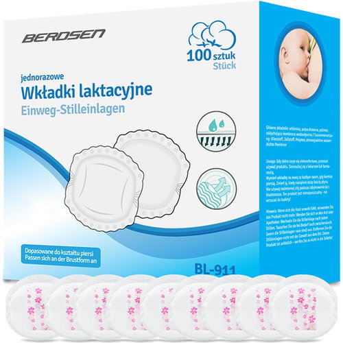 Berdsen BL-911 Breast Pads for Breastfeeding Mothers - Ultra Absorbent - Breast Pads - Main image