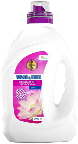 Wash&Free Laundry Detergent Lotus Wash&Free 2 l - Fabric Softener - Main image