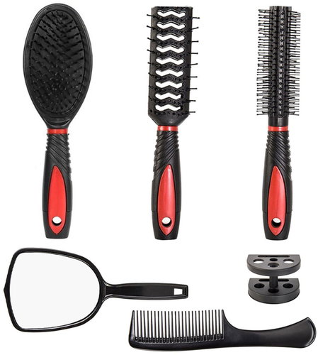 Retoo sada kartáčů na vlasy kadeřnický kartáč zrcadlený hřeben 5 ks XXL - Hair Brush - Main image