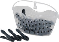 DOCHTMANN Kolíčky na prádlo s košíčkem, plast, mix barev, 24 ks - Kolíčky na prádlo