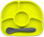 BBLÜV Silicone plate with spoon Yümi Lime - Children's Plate