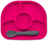 BBLÜV Silicone plate with spoon Yümi Pink - Children's Plate