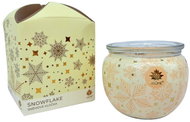ARÔME Svíčka Snowflake 90 g, ve skle a flower boxu - Candle