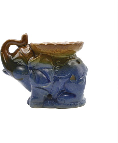 Empt Ceramic aromatherapy lamp elephant harmony oriental - Aroma Lamp - Main image