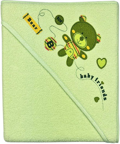 Marini Printed thermo bag 80 × 80 cm, green - Children's Bath Towel - Main image