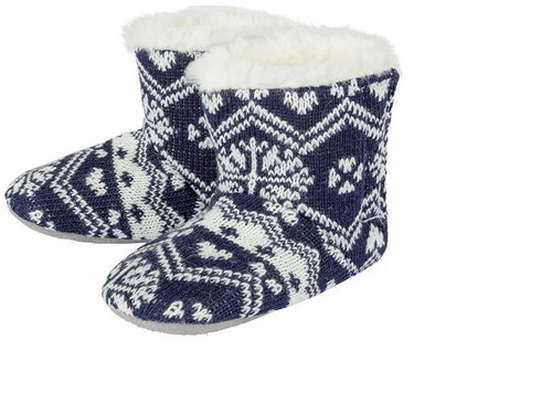 Excellent Children's insulated slippers with lamb size 20/21 - blue - Baby Booties - Main image