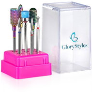 GloryStyles Nail Cutter Set - Diamond and Carbide 7 pcs - Nail Drill Bit Set
