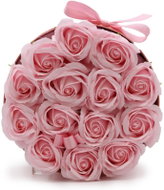 Sortland Premium Soap Rose Blossom Gift Set 14 pcs, round box, pink, 23 × 23 × 15 cm - Cosmetic Gift Set