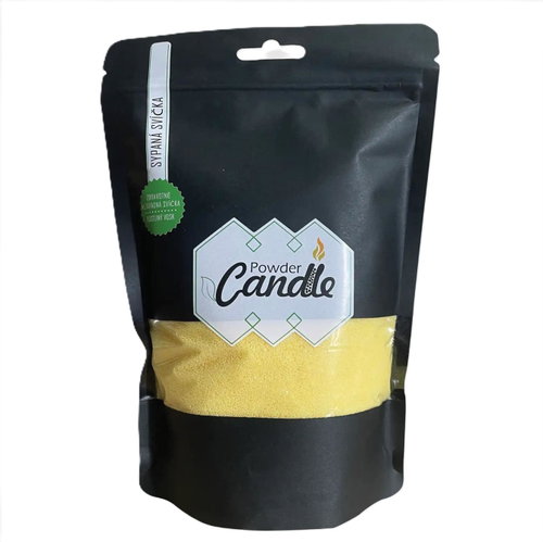 Empt Coloured loose candle 50 hours - yellow wax - Candle Wax - Main image