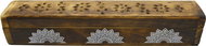 Empt Wooden mandala box for scented sticks + 10 sticks - Incense Holder