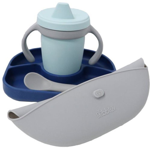 BBLÜV Silicone Dining Set Sët Navy - Children's Dining Set - Main image