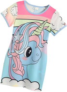 Baby - Smile Šaty vel. 86 / 92 - Modrý jednorožec - Šaty