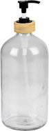 DOCHTMANN Glass dispenser 1 l, bamboo cap 9,5 × 24 cm - Dispensing Bottle