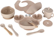 KIK KX4526 Silicone dishware set for children 9 pcs, beige - Children's Dining Set