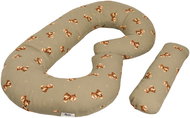 Flumi Maternity pillow type C, beige with teddy bears - Nursing Pillow