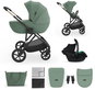 Baby Buggy KINDERKRAFT 3in1 combination stroller Prime 3 Dark Green - Kočárek