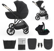 KINDERKRAFT Combined 3in1 stroller Prime 3 Venezian Black - Baby Buggy