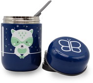 Bblüv Thermobox with spoon Foöd Blue Racoon - Children's Thermos
