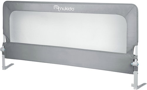 Nukido NK-228 Protective bed rail 200 cm, grey - Crib Bumper - Main image