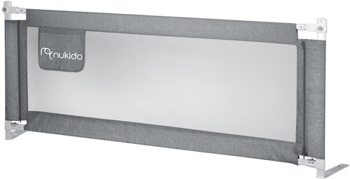 Nukido NK-227 Bed protection barrier 160 cm, grey - Crib Bumper - Main image