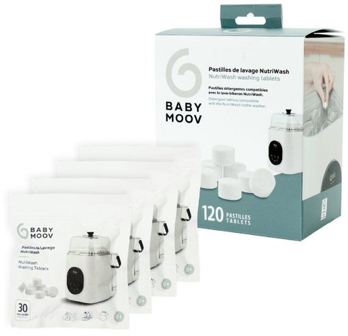 Babymoov NutriWash Wash Tablets 120 pcs - Bottle Steriliser - Main image